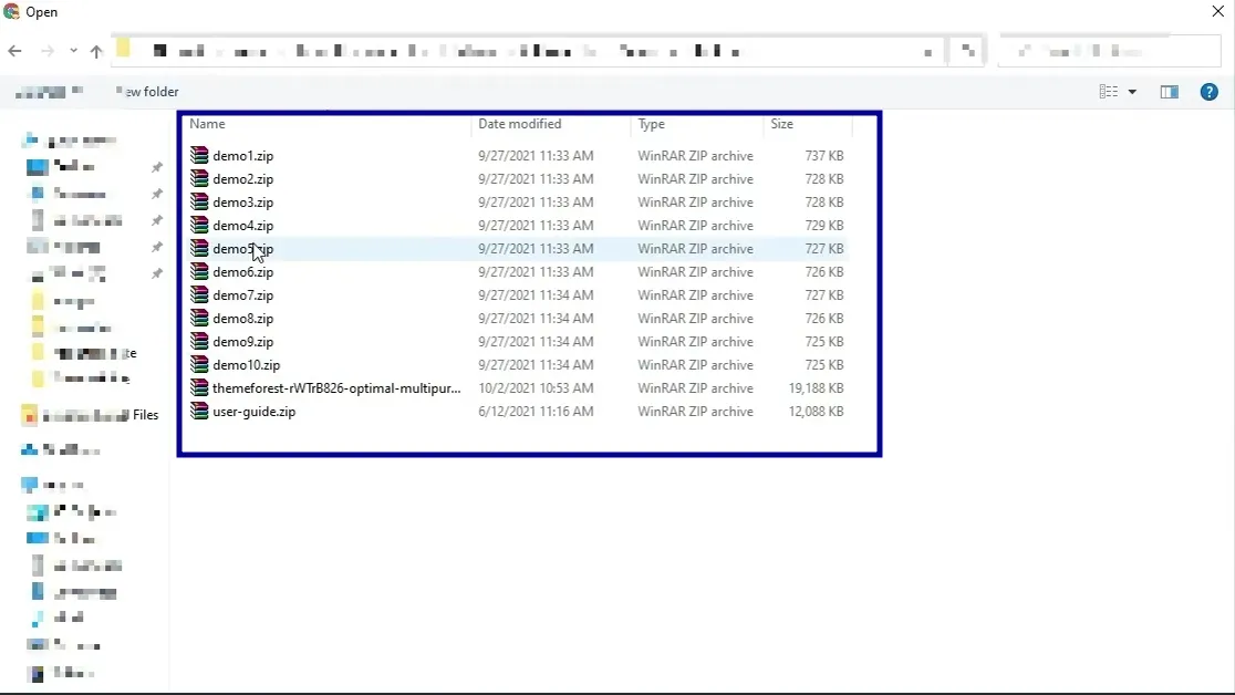 Step 4: Choose the demo theme of Optimal